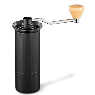 China Outdoor Aluminum Manual Coffee Grinder Hand Conical Coffee Stainless Steel Burrs Coffee Grinder Hand for sale