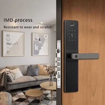 China Durable High Security Aluminum Combination Security Electronic Card Fingerprint Portable Smart Biometric Digital Fingerprint Tuya Smart Door Locks for sale