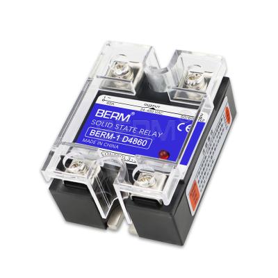 China Berm-1 Sealed Solid State Relay D4860 SSR-60DA (DC Control AC) Module Single Phase Solid State, Stable Operation, Factory Direct Sales for sale