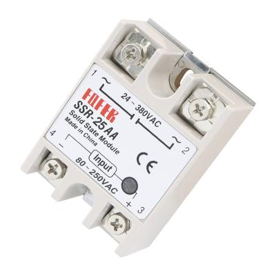 China FQFER Solid State Relay SSR-25AA AC Control AC 25A Relay Sealed Silicon Controlled Solid State Relay for sale