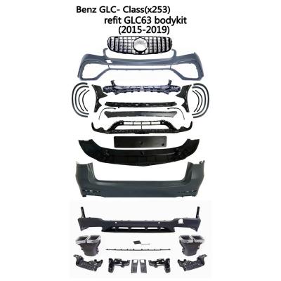 China AMG factory sale facelift bodykit bumper auto parts for Mercedes Benz CGL X253 upgrade GLC63 AMG bodykit 2015-2019 for sale