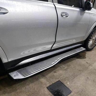 China Maybach factory price automatic electric side step for Mecedes-Benz GLS class X167 upgrade to Maybach style aluminum automatic pedal for sale