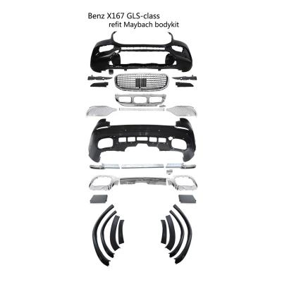 China 2019-2020 New PP Styling Car Bumper For Benz GLS X167 Upgrade To MAYBACH Front Bumper & Grill Body Kits for sale