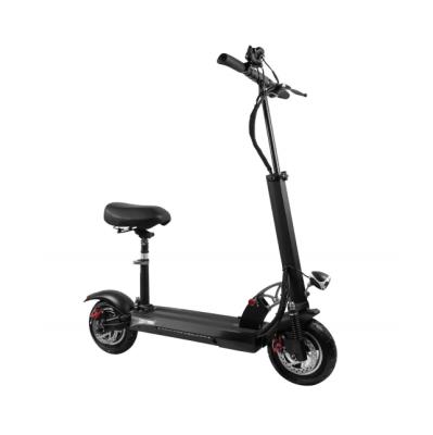 China 800W 10.4ah Unisex Black Aluminum Alloy Folding Electric Scooter With Seat for sale