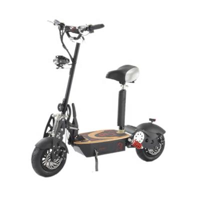 China Two Color Unisex Foldable Optional Electric Scooter With Seat For Adults for sale