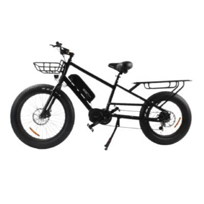 China 48V 1000W Unisex Black Aluminum Alloy Mountain Electric Vehicle With Basket for sale