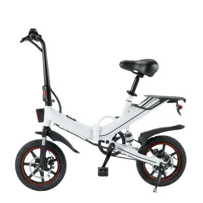 China 48V 350W Unisex White Waterproof Double Disc Brake Electric Bicycle for sale