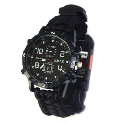 China Most Products Price Cheap Multi Functional Survival Watch Water Resistant Camping Watch DSB001 for sale