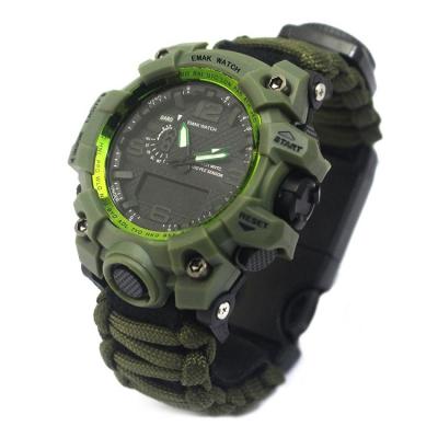 China Hot Selling DSB001 Multifunctional Outdoor Climbing Equipment Survival Watch Emergency Watch for sale