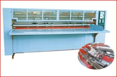 China Thin Blade Slitting Creasing Machine, Rotary Slitting + Scoring, with Safety Cover, Electrical adjust as option for sale