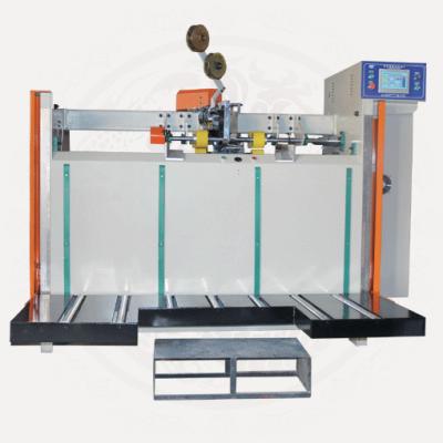 China Semi-auto Carton Box Stitching Machine, Carton Box Folding + Stitching + counting + output for sale