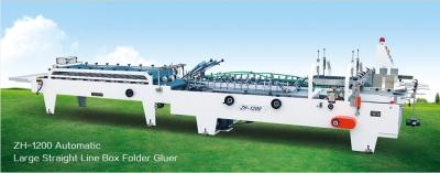 China Automatic Large Straight Line Box Folder Gluer, Straight Line Box Folding + Gluing for sale