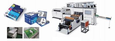 Китай Automatic A4 Paper Sheeting & Ream Packaging Line, 500 sheets per ream, for 2-roll or 4-roll продается