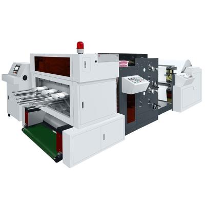 China Automatic Printing Punching and Die Cutting Machine, for paper roll to make paper cup, multi-color printing for sale