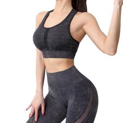 China QUICK DRY High Stretch Active Seamless Compression Women Gym Fitness Wear Wash Set for sale