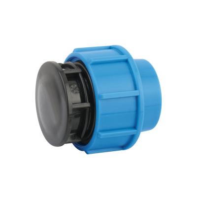 China Irrigation KEXING IRRIPLAST ECO CE PP HDPE CHEAP END PLUG PN16 ISO17885 ISO14236 PUS FIT PE Irrigation Compression Fittings PP for sale