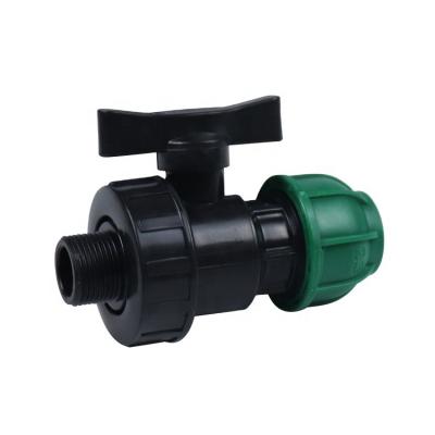 China CE ISO 14236 ISO 14236 CE PN16 PN10 Irrigation Unions KEXING IRRIPLAST ISO17885 SINGLE Ball Valves Male for sale