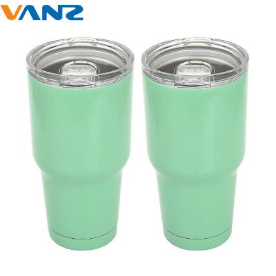 China Disposable 18/8 Stainless Steel Water Bottle 30oz Double Wall Vacuum Insulated Tumbler Cups In Bulk for sale