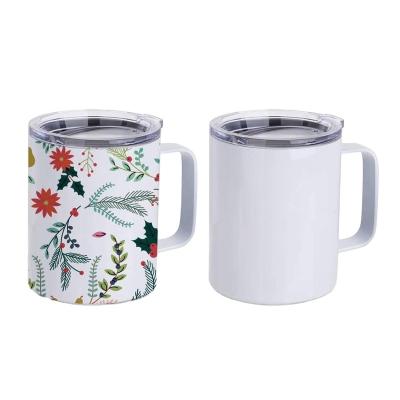 China Bpa Free Disposable Stainless Steel Coffee Mug Sublimation Custom Mug Logo Double Wall Vacuum Insulated for sale