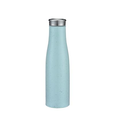 China Custom Logo Double Wall Insulated Drink Viable 18/8 Stainless Steel Milk Bottle Water Bottle for sale