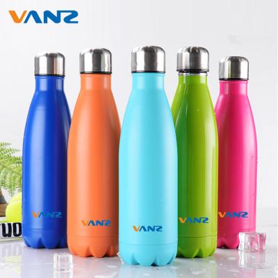 China Sustainable BPA Free Eco Friendly Insulated Drinking Sports Designed Double Wall Vacuum Stainless Steel Water Bottle With Custom Logo for sale