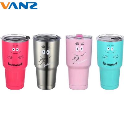 China Wholesale Viable Matte Black Stainless Steel Tumbler Cups Double Wall Tumbler Tumbler With Straw for sale