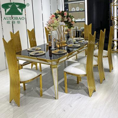 China China Adjustable Top Furniture Dining Table (Other) Mirror Glass Dining Table For Sale for sale