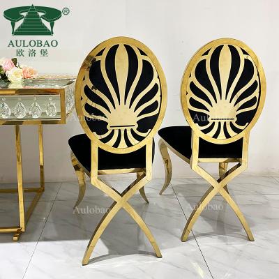 China New Arrival Modern Cushion Metal Frame Black Velvet Movable Hotel Wedding Chair for sale