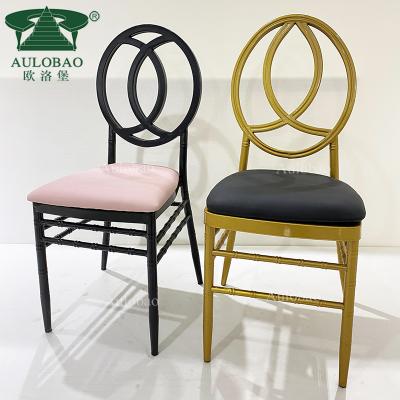 China Modern Removable Hotel Furniture Cushion Aluminum Cross Back Dining Chair for sale