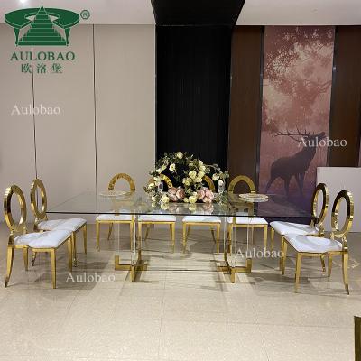 China Ceremony Day Adjustable Wedding Hall Banquet Clear Acrylic Event (Others) Tables and Chairs for sale