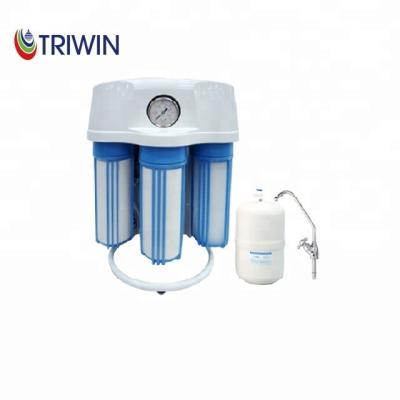 China MIT TRIWIN 50GPD 75GPD Free Standing Water Purifier Double O Ring Housing Residential Undersink RO Treatment System Reverse Osmosis Filter SRP for sale