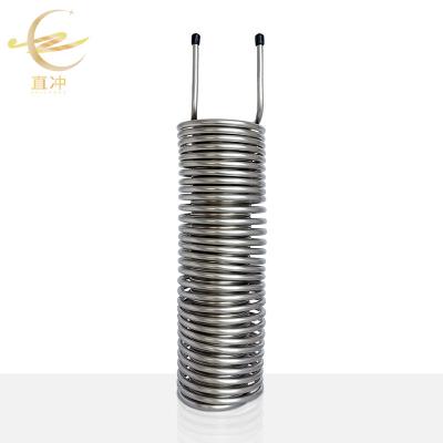 China Heat Transfer Cooling Double Tube 304 Roadstainless Steel Coil Processing Customization Heat Exchange Coil for sale