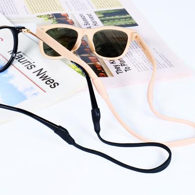 China High Quality Soft Silicone Sports Eyewear Retainer Adjustable High Quality Elastic Sunglasses Strap Anti Slip Kids Sports Goggles for sale