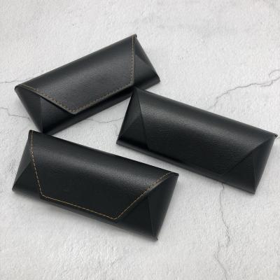 China Various Types 2022 Logo Black Design PU Suede Leather Sunglasses Case Eyeglasses Packing Glass Optical Reading Cases Custom Eyewear Storage for sale