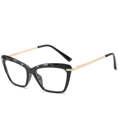 China 2022 High Quality Classic Cat Eye Men Women Optical Blue Light Blocking Filter Optical Glass Designer HJ Anti for sale