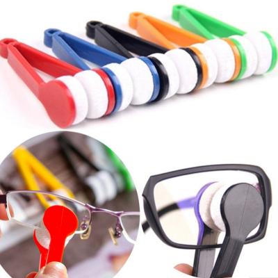 China Glasses Scrub Handheld Multifunctional Sunglasses Mini Spectacles Microfiber Cleaner Brushes HJ Glass Cleaning Rubbing Eyeglasses Wiping Tools for sale