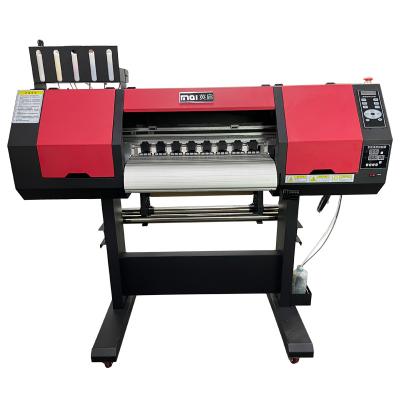 China Garment Shops 2021 70cm High Quality Dual Head xp600 CMYKW Color Dye Ink PET Film Inkjet DTF Printer Model for sale