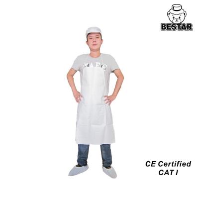 China White Disposable Protective Apron FDA Disposable Medical Apron zu verkaufen