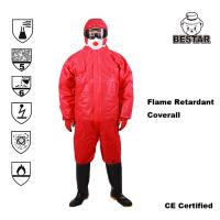 China Breathable SMS Flame Retardant Type 5/6 SMS Preotective Coverall for metal processing for sale