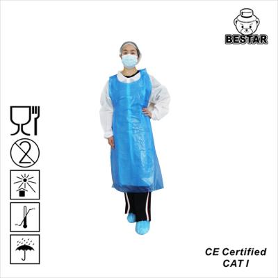 China Delantal protector disponible los 80X120CM del polietileno respirable del OEM para el salón de belleza en venta