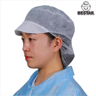 Китай Nonwoven Snood SPP устранимый покрывает крышку Spunbond Bouffant с Hairnet продается