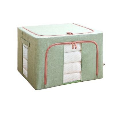 China New Oxford Viable Tissue Box Double Zipper Window Process Container Home Finishing Large Waterproof Storage Boxes for sale