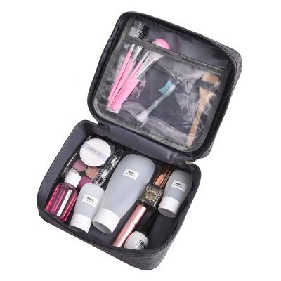 China Fashion Customized Zippered Cosmetic Organizer Folding Hanging Toiletry Women Pouch Wash Storage Bag Makeup Bag For Cosmetics for sale