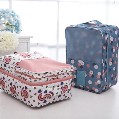 China High Quality Custom Made Eco-friendly Logo Polyester Waterproof Luggage Packing Storage Travel Shoe Bag for sale