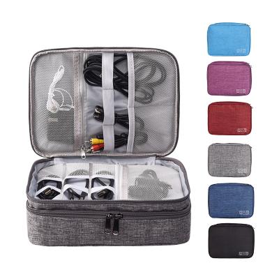 China Viable Electronic Accessories Organizer Pouch Travel Digital Cable Storage Bag Lightweight Waterproof Multifunctional for sale