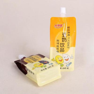 China Hot Selling Shock Resistance Eco Friendly Stand Up Spout Bags Powder Package for sale