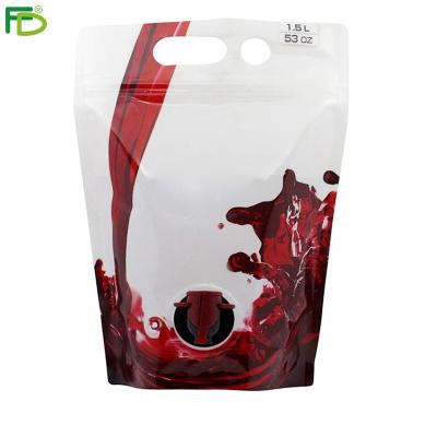 China Transparent Metallic Beverage Water , Juice Wine Bag In Box Dispenser for sale