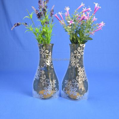 China Decorative Ikebana Clear Vase (trilaminated plastic layers-PET/PA/LDPE) for sale