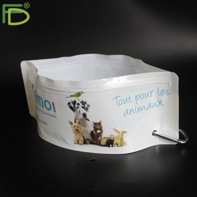 China Custom Non-Automatic Collapsible Dog Travel Weight Portable Light Logo Plastic Bowl 600ml for sale