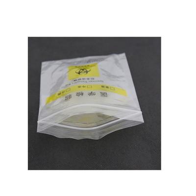 China Recyclable Custom Biohazard Specimen Transport Zip Lock Biodegradable Medical Bag for sale